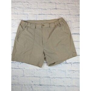 Hook & Tackle Cargo Shorts Khaki Mens 38 Tan Fishing Utility inner Pocket